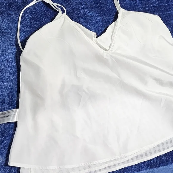 The Fifth Label White Open Shoulder Spaghetti Strap Blouse Small - Picture 6 of 8